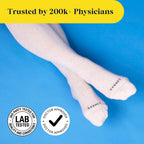 Premium Cotton Knee High Socks - 15-20mmHg Graduated Compression Socks - Soft & Breathable, Unisex