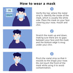 White Disposable Face Masks 100 Pcs White Face Mask 3 Ply Protection Masks