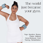 Bala Bangles Wrist & Ankle Weights for Women & Men, Home Gym Equipment