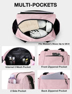 Noozion 14 inch Small Gym Bag for Women & Men, Lightweight Carry On Mini Duffle Bag with Multiple Pockets, Sports Bag for Travel and Workout.