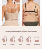 FeelinGirl Zip Front Closure Bras for Women No Underwire Compression Post Surgery Bra with Wide Adjustable Straps