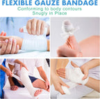 LotFancy Gauze Rolls, 4 Inch x 4.1 Yards, Conforming Stretch Gauze Bandage