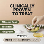 Puriya Antifungal Balm, Athlete's Foot, Jock Itch, Ringworm Treatment, 2 oz | Clinically Proven, Concentrated, Antifungal Cream, Relieves Itching, Burning, Cracking, Treats & Hydrates Skin, Plant-Powered