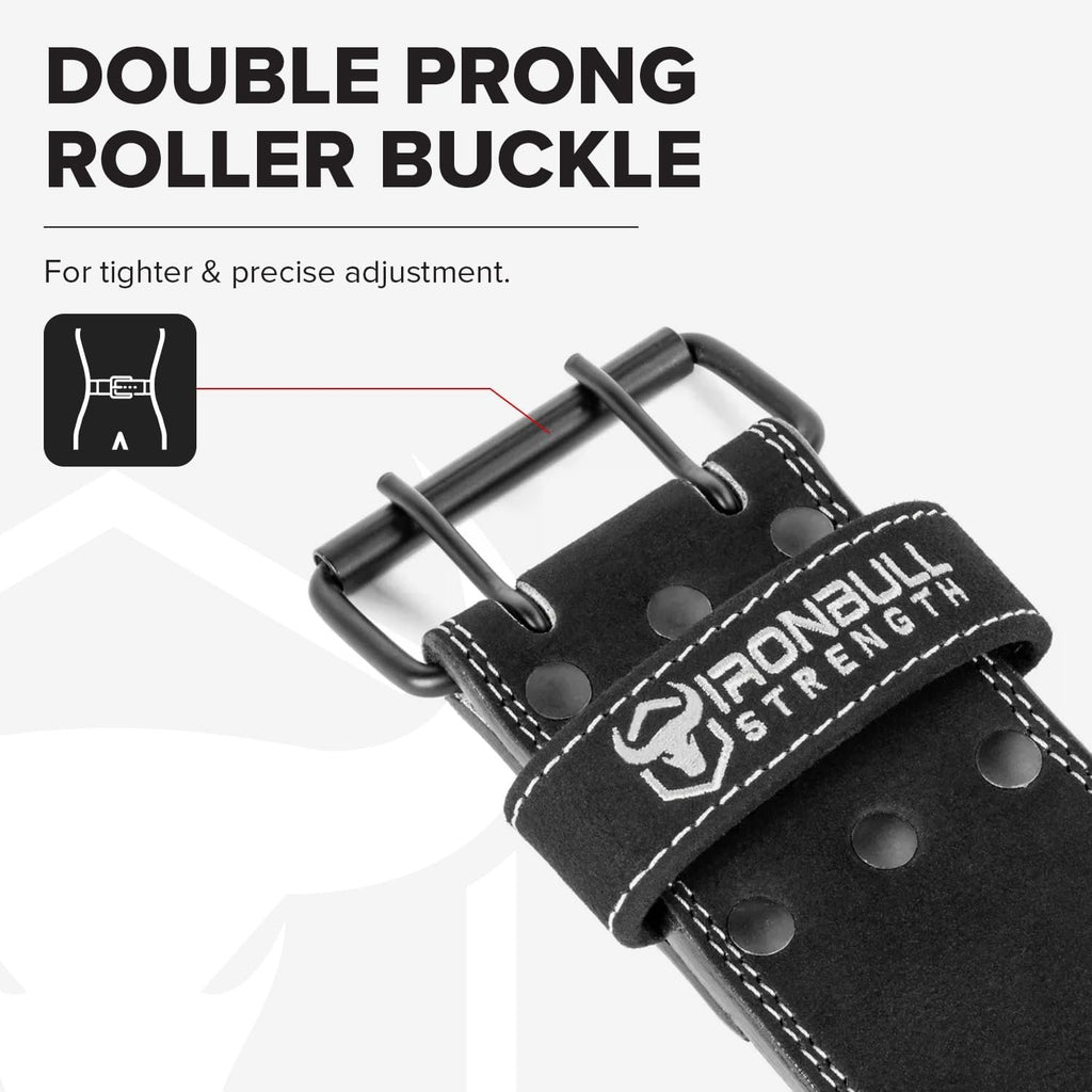 Powerlifting Belt - IPF Approved – Weight Lifting Belt 10mm - Prong Weightlifting Belt for Squats, Deadlift, and Bench Press – Lifting Belt Leather 4in for Men and Women – Back Brace for Gym, Workout, Strength Training, Strongmen & Power Lift