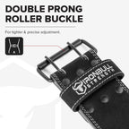 Powerlifting Belt - IPF Approved – Weight Lifting Belt 10mm - Prong Weightlifting Belt for Squats, Deadlift, and Bench Press – Lifting Belt Leather 4in for Men and Women – Back Brace for Gym, Workout, Strength Training, Strongmen & Power Lift