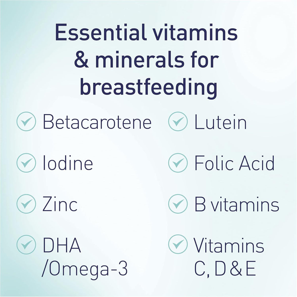 Elevit Breastfeeding Multivitamin with Iron, Omega 3 and Vitamin B Complex to supports Mum's Increased Nutritional Needs, Energy and Immunity, 60 Count