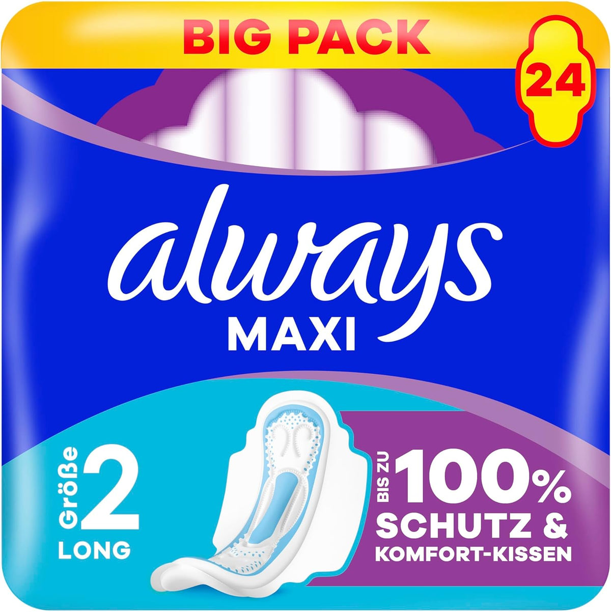 Always Sanitary Pads 24 pieces