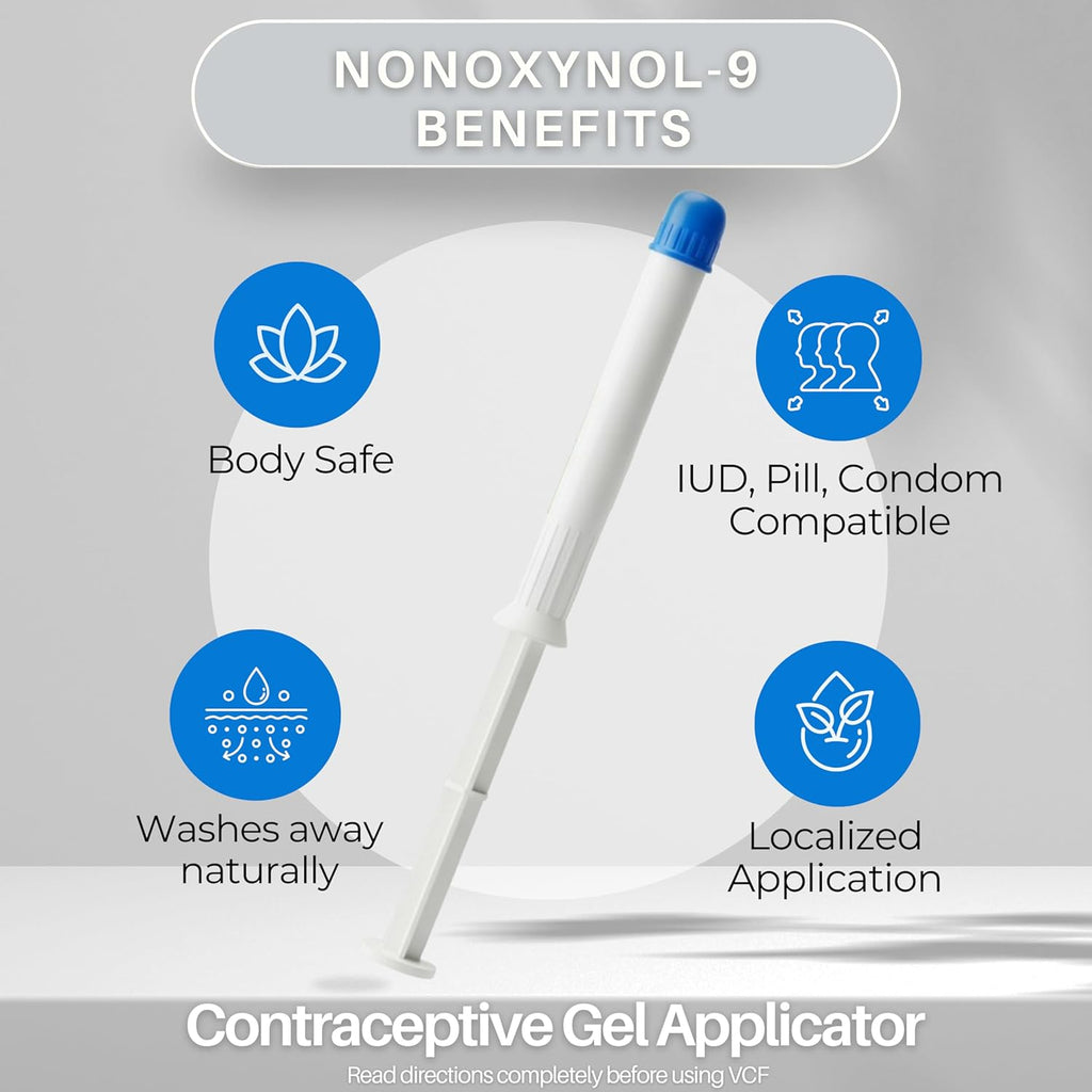 VCF Vaginal Contraceptive Gel, 1 Pack of 10 Pre-Filled Applicators