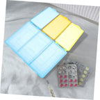 Zerodeko Thermometer Storage Case Compartments Hospital Thermometer Organizer Easy Cleaning Drying Box for Home Hospital School