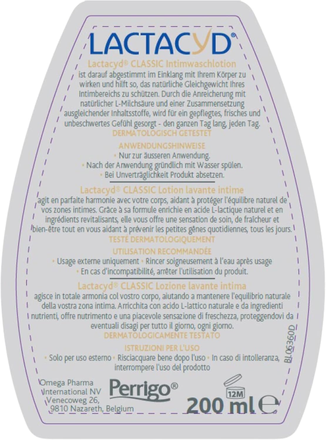 Lact Intimate Cleansers 200 ml 200 g