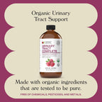 Complete Natural Urinary Tract Complete 12oz - Liquid Supplement for Urinary Tract Health with Organic Cranberry, D-Mannose, Beet Root, Fennel Seed, and Turmeric
