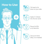Ear Oil Drops | Garlic Mullein Ear Drops for Clogged Ears, Ear Infection, Ear Wax Removal Drops, Itchy Ears & Earache Drops | Swimmers Ear Drops For Swimmers | Sweet Oil For Ears | Ear Tinnitus Relief