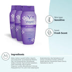 Vagisil Feminine Wash for Intimate Area Hygiene, pH Balance, Gynecologist Tested, Hypoallergenic, 12 oz, (Pack of 3)