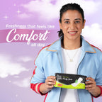 PEESAFE Aloe Vera Panty Liners (Pack of 50 Liners) | Curvy Design For Extra Comfort | Cottony-Soft Surface With 185mm Wide Optimal Coverage