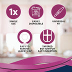 TRUEplus Single-Use Sterile Lancets Bundle, 33G, 300 Pack | Blood Lancets (Sterile, 33G, 4 cm total length) and TRUEplus Log Book, Supplies for Blood Glucose Testing at Home