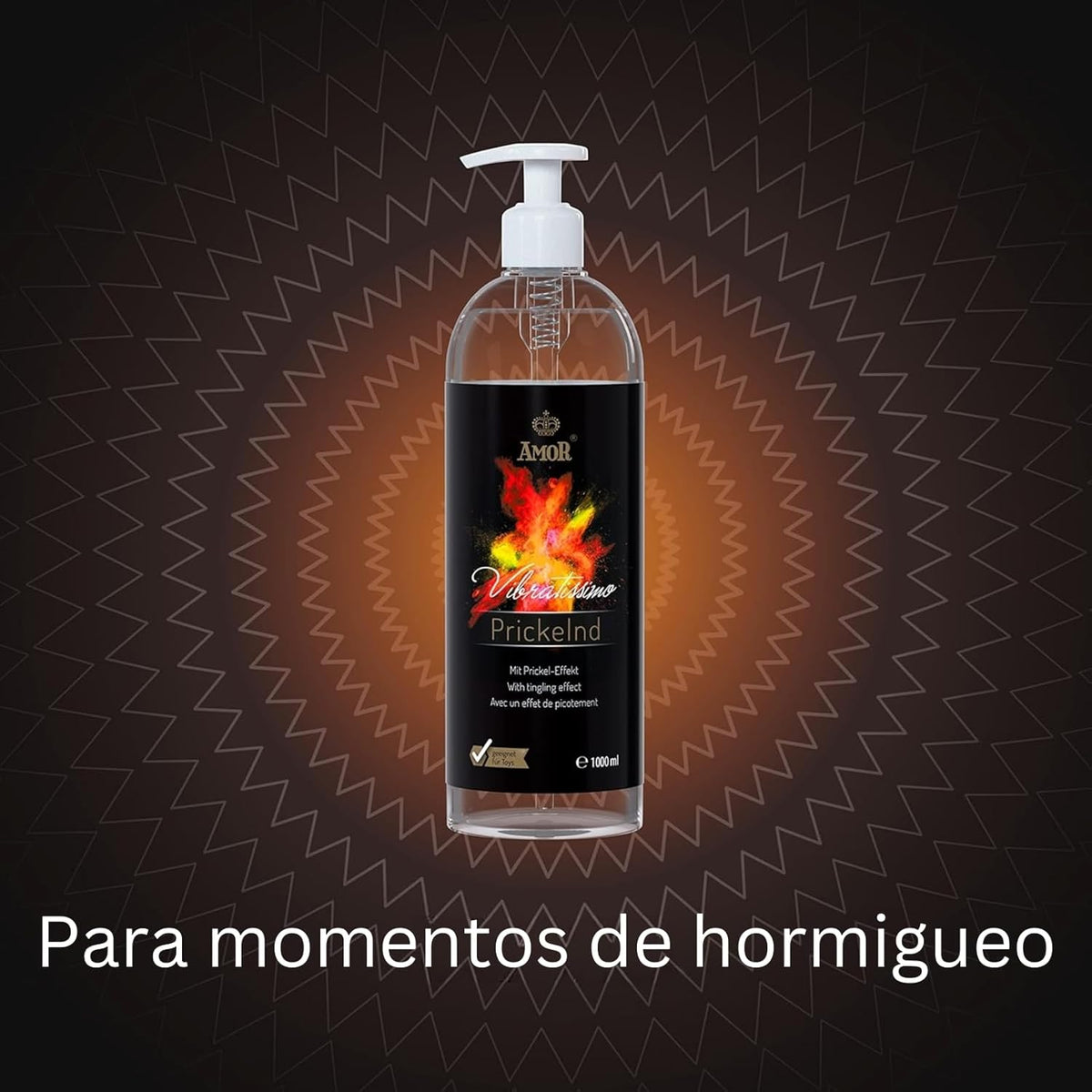 Vibratissimo Play Gel Stimulant 1000 ml | Lubricant with Stimulating Effect | Water-Based Lubrication | Lubricant Gel Suitable for Silicone Toys and Latex Condoms