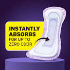 Poise Overnight Incontinence & Postpartum Pads for Bladder Leaks, 8 Drop Extra Coverage, 96 Count, Packaging May Vary