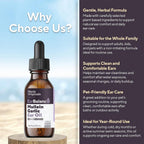 Marie Originals Mullein Garlic Ear Oil Drops for Earwax Care (1 Pack) | Olive Oil, Calendula and St Johns Wort, Herbal Ear Ache Drops, Balanced Ear Moisture 1 fl oz.