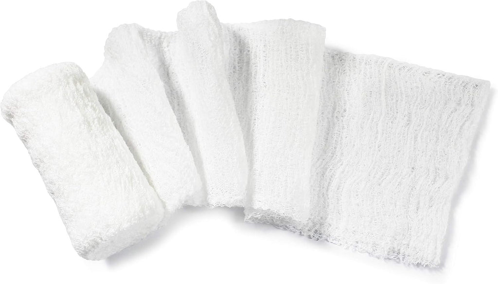 MED PRIDE Sterile Krinkle Gauze Rolls,6-Ply Cotton,4.5 in x 4.1 yd,6-Pack