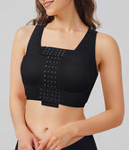 BRABIC Front Closure Post Surgical Compression Everyday Bra for Women Mastectomy with Removable Breast Support Band