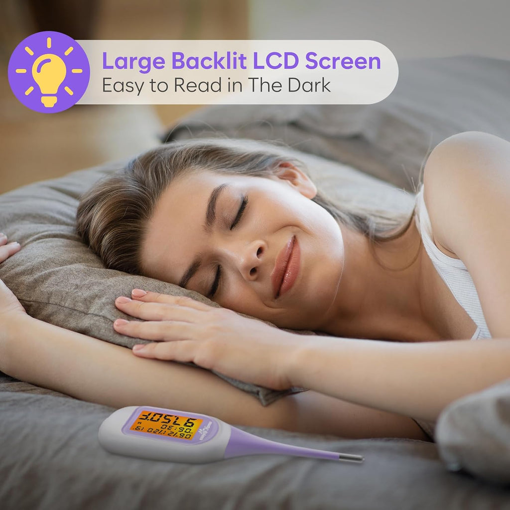 easy@Home Bluetooth Basal Body Thermometer for Adults - Fertility Prediction