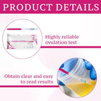 Ovulation Test, 50 Pcs Ovulation Test Strips Kit, Ovulation Tests for Women Home Testing, Accurately and High Sensitivity Result Ovulation Test Kit, Easy at Home Ovulation Strips Tracker Predictor