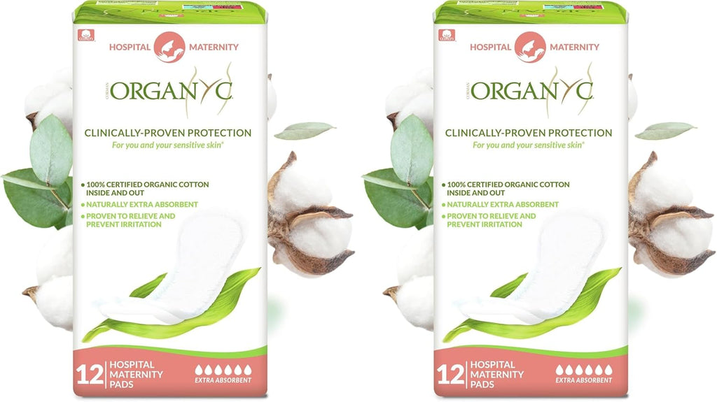 Organyc Pads - Maternity First Days, 12 count (Pack of 2)