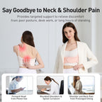 Posture Corrector for Women Back Brace Shoulder Straightener Pink, S/M | Back Posture Corrector Women, Posture Support Belt, Adjustable Fit, Office, Travel, Daily Wear