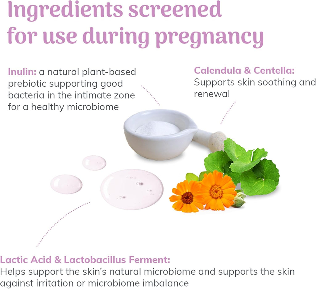 Little Étoile Mothers' Care Everyday Feminine Wash, Sulphate-Free pH Balanced Intimate Wash for Women with Aloe Vera, Calendula & Centella, Gentle Cleanser for Pregnancy, 170 ml