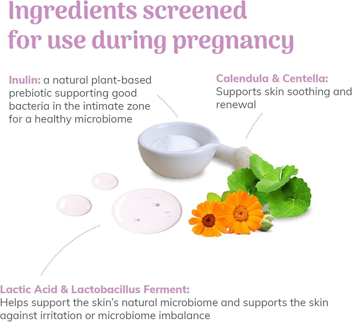 Little Étoile Mothers' Care Everyday Feminine Wash, Sulphate-Free pH Balanced Intimate Wash for Women with Aloe Vera, Calendula & Centella, Gentle Cleanser for Pregnancy, 170 ml