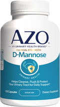 AZO D Mannose Supplement for Women & Men, Clinical Strength, 120 Capsules | D-mannose Pills For Urinary Tract Health, Cleanse Flush & Protect*, Daily Support, 2000mg Clinically Studied Amount