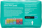 Amazon Basics Ultra Thin Pads with Flexi-Wings for Periods, Extra Heavy Overnight Absorbency, Unscented, Size 5, 24 Count, 1 Pack (Previously Solimo)