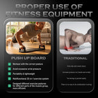 JLoibao Push Up Board, Portable Pushup Board for Men, Foldable Push Up Bar