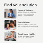 Simple HealthKit At-Home Men’s Health Test - Comprehensive Hormone & Protein Panel for Males - General Wellness Testing Sample Collection Kit - Fast Lab Results