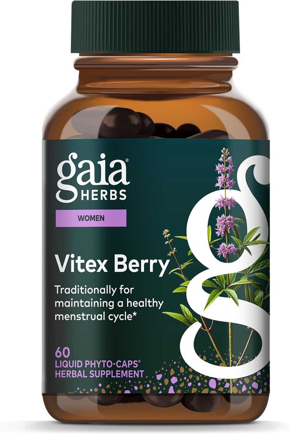 Gaia Herbs Vitex Berry Dietary Supplements 60 capsules