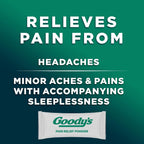 Goody's PM Nighttime Powder, Pain Reliever & Sleep Aid, 16 Count | Fast Pain Relief, Dual Action with Acetaminophen & Diphenhydramine, Headache Relief, Caffeine-Free, Unflavored, Dissolve Pack