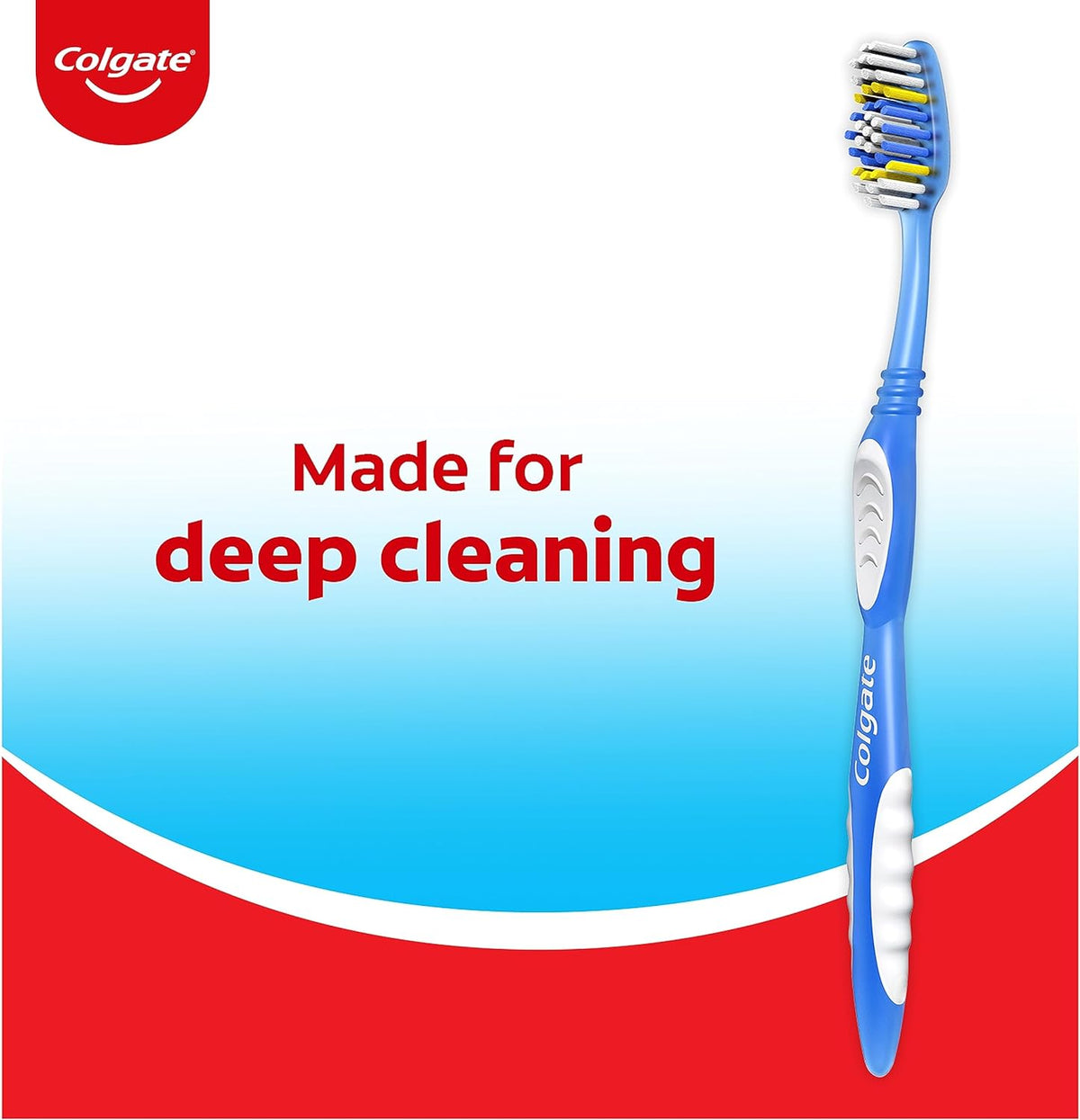Colgate Extra Clean Full Head Toothbrush, Soft, 6 Pack | Soft Bristles, Full Head Design, Everyday Cleaning, Easy Grip Handle, Bulk Toothbrush Pack