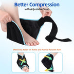 Comfytemp Ankle Foot Ice Pack Wrap for Plantar Fasciitis Relief, Heel Pain