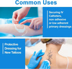 LotFancy Transparent Film Dressing, 2.37"x2.75", Clear Waterproof Bandages