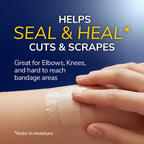 Dr. Scholl’s Cuts & Scrapes Flexible Adhesive Waterproof Large Seal & Heal Bandages, First Aid and Wound Care Medical Supplies, Medical-Grade Hydrogel Locks in Moisture to Promote Healing, 16 Count
