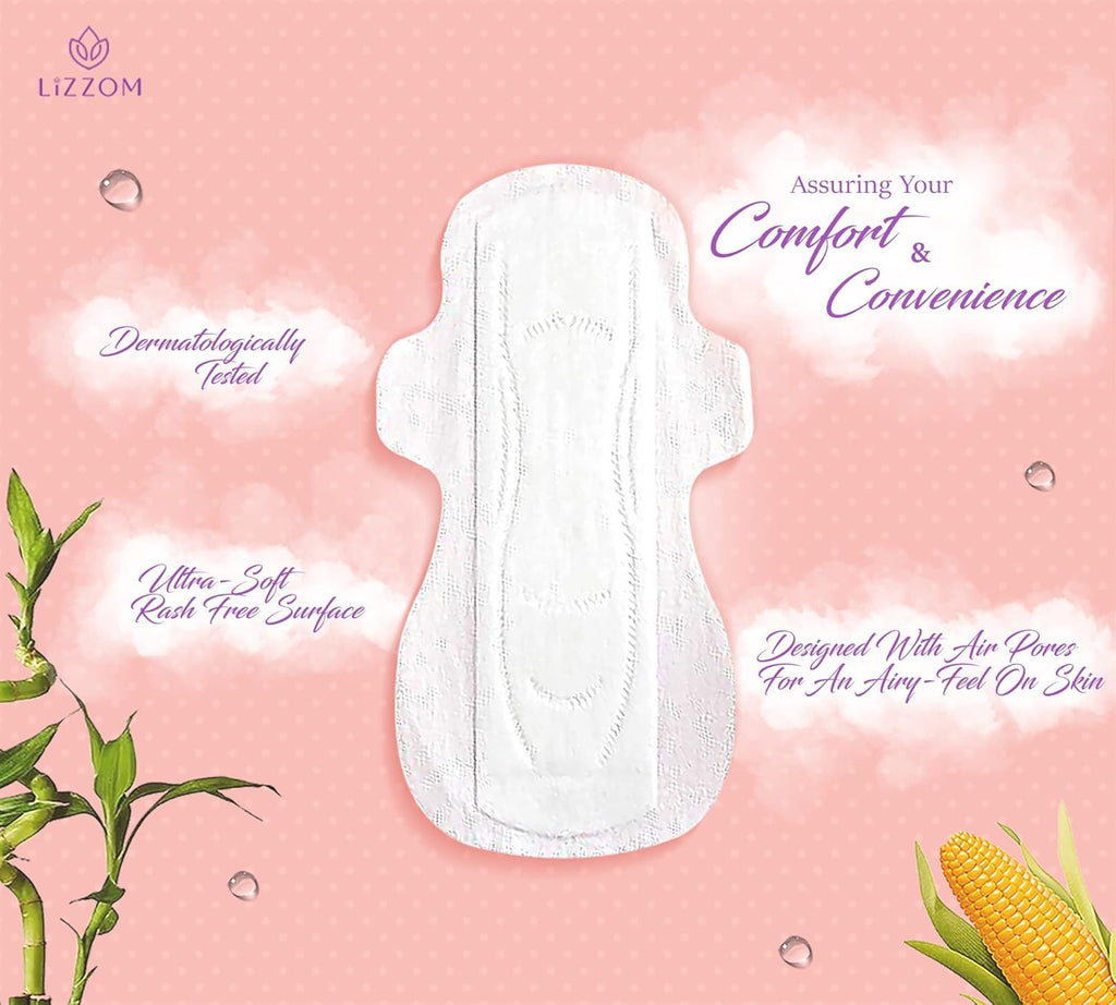 LiZZOM Sanitary Pads Organic Overnight