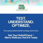 Feelgood HolistiCheck™ Men's Wellness Test, at-Home Sample Collection Kit