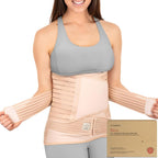 3 in 1 Postpartum Belly Support Recovery Wrap Band (Classic Ivory, M/L) | Postpartum Belly Band, After Birth Brace, Slimming Girdles, Body Shaper Waist Shapewear, Post Surgery Pregnancy Belly Support