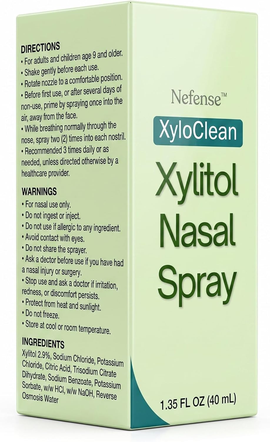 XyloClean ENT Specialist Recommended Xylitol Nasal Spray, Natural Moisturizer and Cleanses Irritants to Relieve Daily Congestion and Soothe Dry Passages