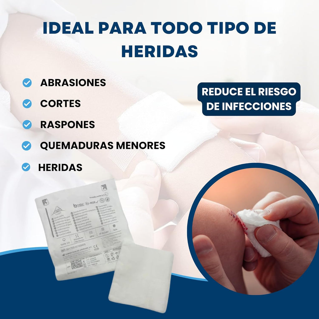 Woven sterile gauze (20x20cm (150uni))