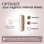 Balance Complex 17-in-1 Vaginal Health 100 Billion Probiotics for Women pH Balance with Cranberry & D-Mannose | Promote Urinary Tract Health for Vaginal Odor & Vaginal Flora, 60 Capsules