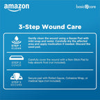 Amazon Basic Care Gauze Pads, 4x4" Sterile Medical Wound Dressing Sponges, 12-Ply, Extra Absorbent, for Cleaning, Covering & Cushioning Cuts & Minor Injuries, 50 Count, 1-Pack (Previously All Health)