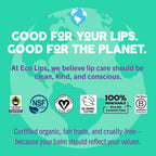 Eco Lips Bee Free Variety Vegan Lip Balm with Candelilla Wax, 3 pack | Nourishes Dry Lips | Plant-Based Ingredients | Cruelty Free | Long-Lasting Moisture | Cruelty & Petroleum Free