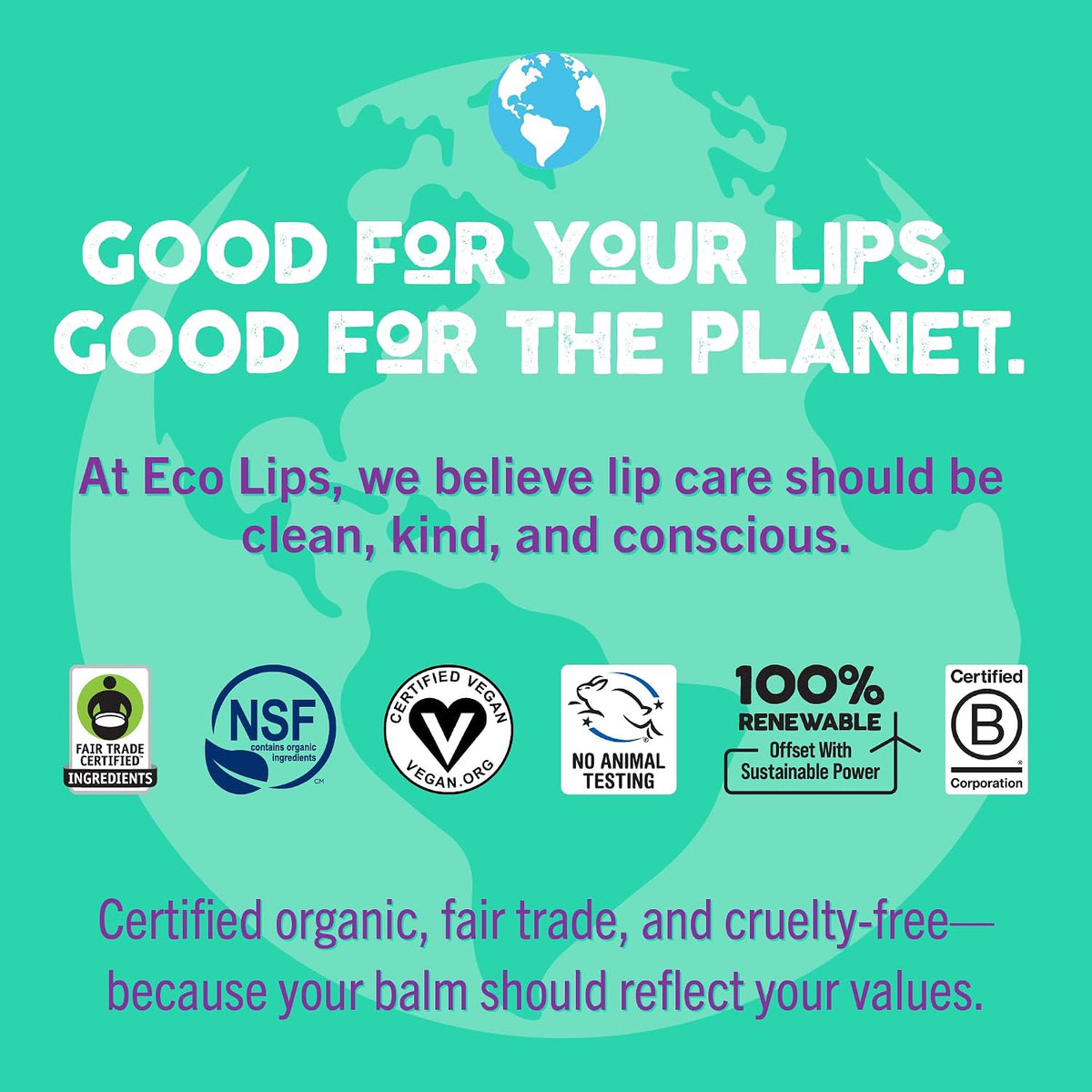 Eco Lips Bee Free Variety Vegan Lip Balm with Candelilla Wax, 3 pack | Nourishes Dry Lips | Plant-Based Ingredients | Cruelty Free | Long-Lasting Moisture | Cruelty & Petroleum Free