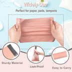 100 PCS Sanitary Napkin Disposal Bags, Feminine Hygiene Disposal Bags for Tampons and Pads, Block Odors, Self-Sealing Seals, 10.6 * 5.9 Inch (Pink)